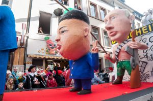 Carnical models of Putin and Kim Jong-Un