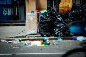 Rubbish in the street