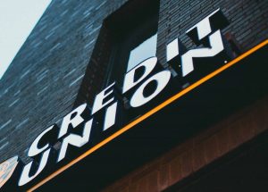 Credit Union sign on building