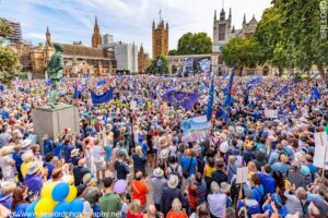 peaceful protest in Parliament Square