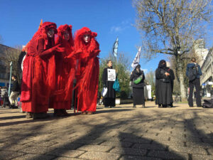 XR protestors, Plymouth