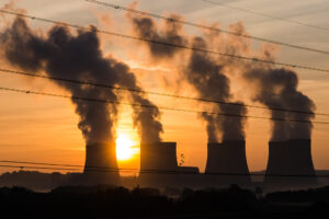 power station chimneys